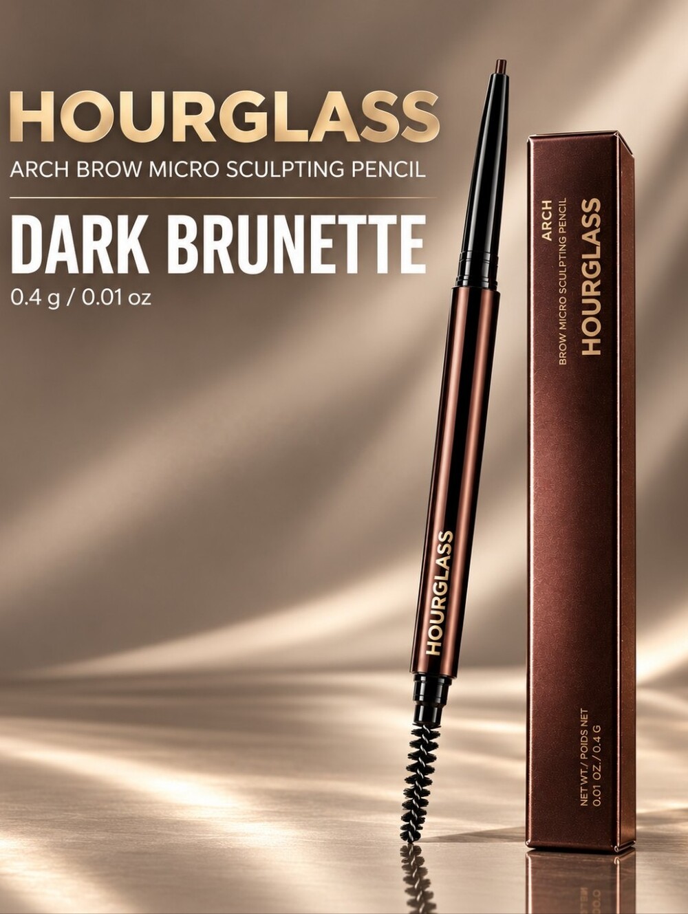 Hourglass Arch Brow Micro Sculpting Pencil – Dark Brunette